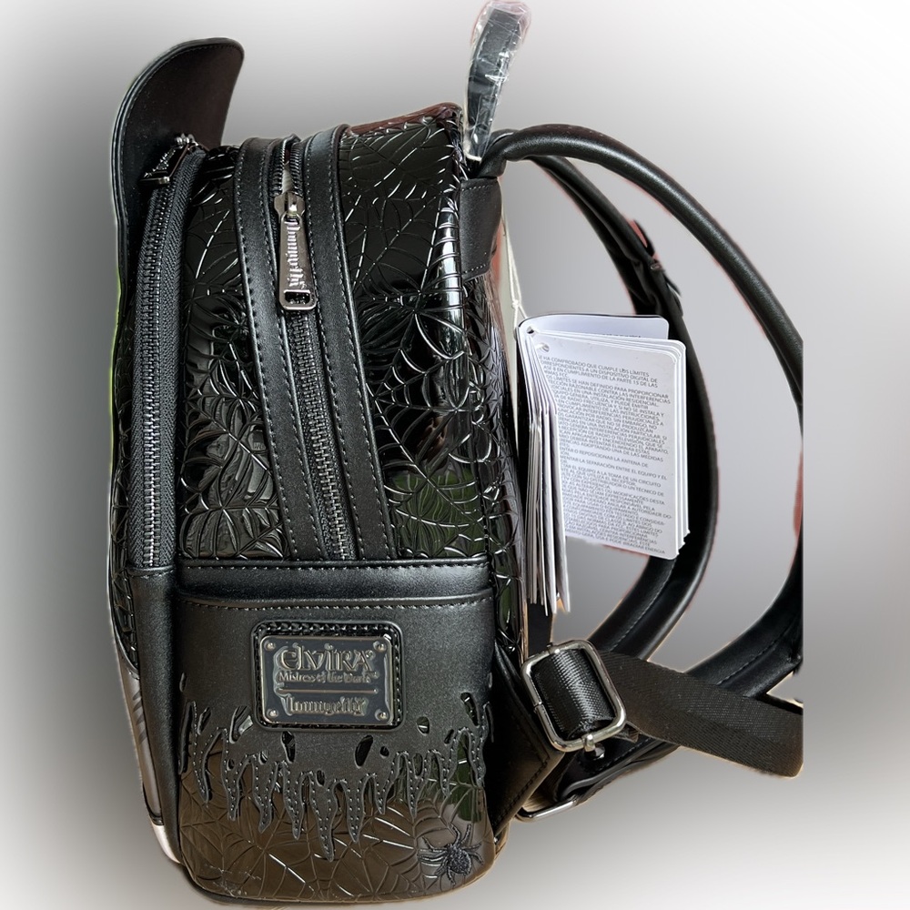 Loungefly Elvira Mistress of the Dark mini backpack!! NWT - Picture 3 of 3
